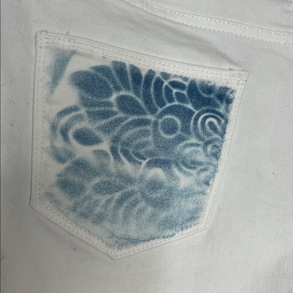 Universal Threads Upcycled Cyanotype Printed Cust… - image 2